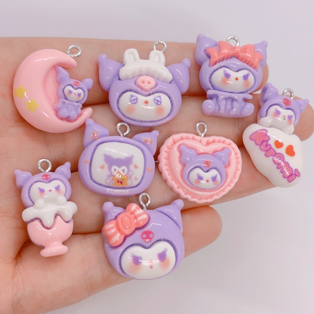 1 ชิ้นสัตว์น่ารักแมวกระต่าย Charms เรซิ่นยิ้ม Face หัวใจดอกไม้จี้ Flatback DIY เครื่องประดับทํา Finding