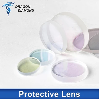 Dragon Diamond เลนส์เลเซอร์ป้องกันแสงอาทิตย์ Protective Lens Dia.18-37 Windows Quartz Fused Silica มม.D27.9-T4.1 27.9x4.1 30x5 18x2 20x2 30x2 สําหรับไฟเบอร์เลเซอร์ 1064nm เครื่องมือเรย์คุณภาพสูง
