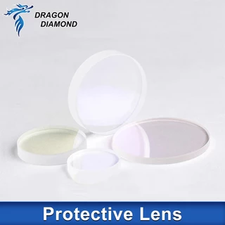 Dragon Diamond เลนส์เลเซอร์ป้องกันแสงอาทิตย์ Protective Lens Dia.18-37 Windows Quartz Fused Silica มม.D27.9-T4.1 27.9x4.1 30x5 18x2 20x2 30x2 สําหรับไฟเบอร์เลเซอร์ 1064nm เครื่องมือเรย์คุณภาพสูง
