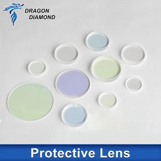 Dragon Diamond เลนส์เลเซอร์ป้องกันแสงอาทิตย์ Protective Lens Dia.18-37 Windows Quartz Fused Silica มม.D27.9-T4.1 27.9x4.1 30x5 18x2 20x2 30x2 สําหรับไฟเบอร์เลเซอร์ 1064nm เครื่องมือเรย์คุณภาพสูง