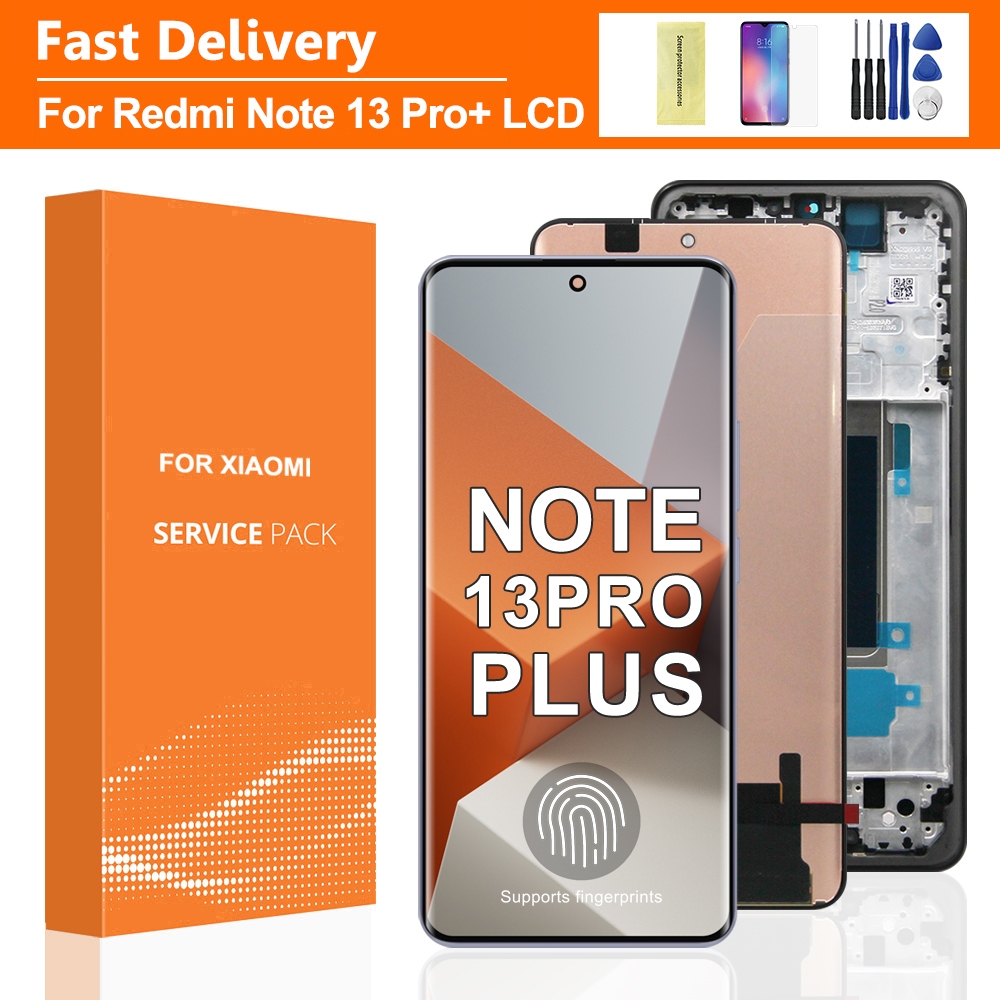 สําหรับ Xiaomi Redmi หมายเหตุ 13 Pro + 23090RA98C จอแสดงผล LCD หน้าจอสัมผัสดิจิตอลสําหรับหมายเหตุ 13