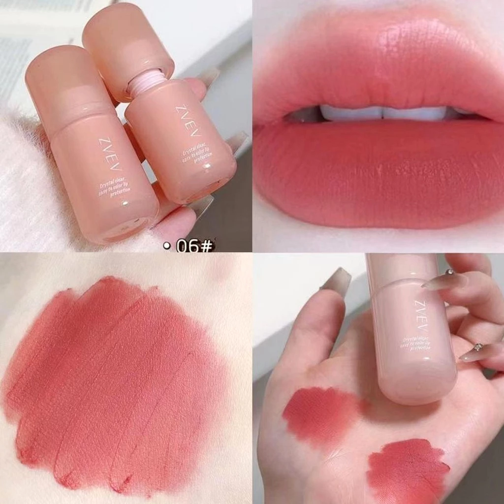Matte lip glaze ลิปสติกกันน ้ ําติดทนนานป ้ องกันรอยเปื ้ อนกํามะหยี ่ ลิปกลอสแต ่ งหน ้ า