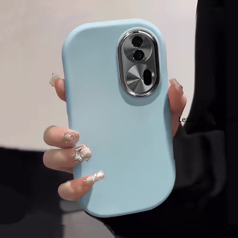 เคส OPPO A60 A38 A18 A17 A17k A58 A79 A78 A98 A77 A56 5G A57 A76 A96 A77s เคสกรณี หรูหราสีขาวน ่ ารักแฟชั ่ นกันกระแทกออกแบบใหม ่ สาวผู ้ หญิงเคสโทรศัพท ์