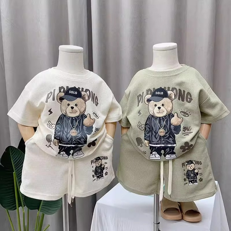 ชุดเสื้อยืด กางเกงขาสั้น ผ้าฝ้าย ลายการ์ตูนโดราเอมอน แฟชั่นสําหรับเด็กผู้ชาย และเด็กผู้หญิง จํานวน 2 ชิ้น ต่อชุด
