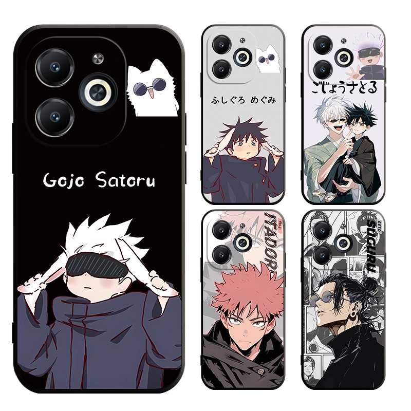 Infinix Smart 8 Hot 40 4G=X68367 6 5 Pro X6525 X6515 X6511 40i X6528B ร้อน 40 Pro X6837 Jujutsu Kaisen Gojo Satoru Yuji กรณีปกอ่อน