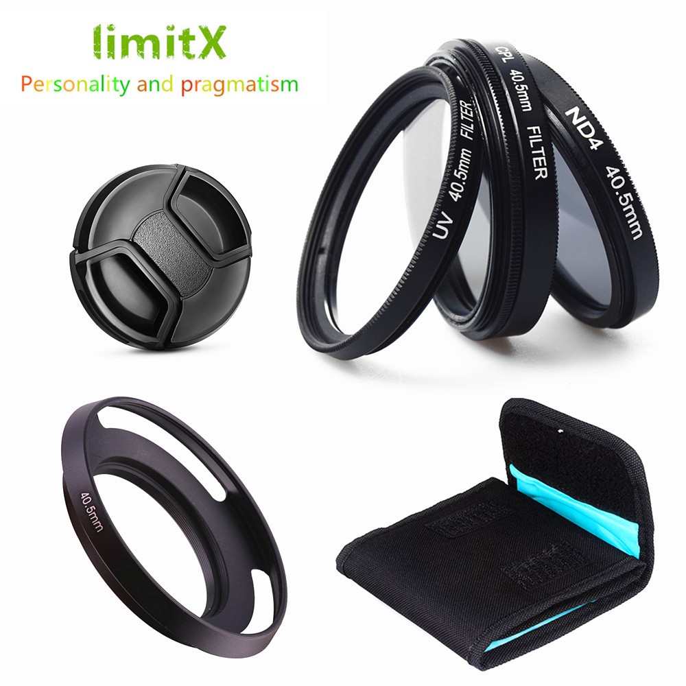 40.5 มม.UV CPL ND4 กล้องกรองเลนส์ Hood สําหรับ Sony E 16-50 มม.เลนส์ ZV-E10 A6400 A6300 A6100 A6000 