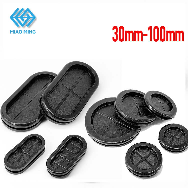 30 มม.-100 มม.ยาง Grommet แผงฝาครอบสายไฟซิลิโคนปลั๊กหมวกระเบียงลวดความปลอดภัย 80 มม.