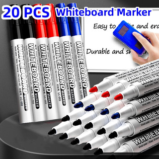 Whiteboard Marker Erasable White Board Markers Black/Color Ink Quick-Drying Office School Supplies