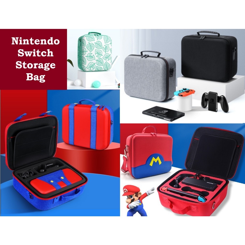 กระเป๋าใส่ของเดินทางขนาดใหญ่ EVA Hard Shell กระเป๋าเก็บของพกพาสำหรับอุปกรณ์ Nintendo Switch