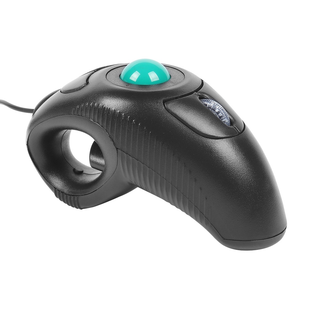 Wireless Trackball Mouse Thumb-Controlled เมาส์แบบมีสาย 2.4G 10M การควบคุมความเร็วสําหรับครู PPT Presentation Office