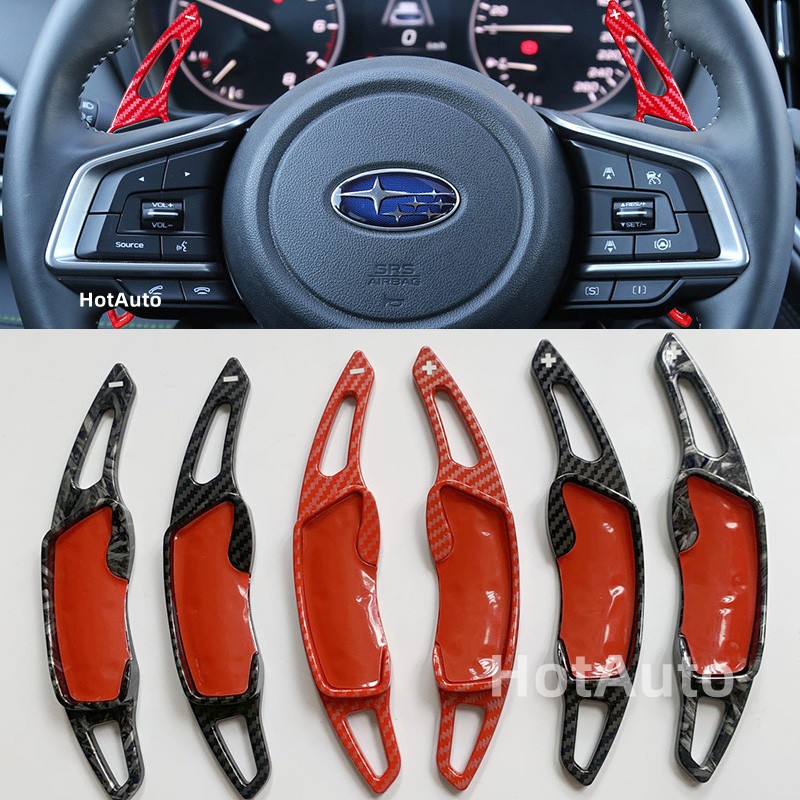 Subaru Forester XV Outback ก้านต่อแพดเดิ้ลชิฟ (Paddle Shift) พื้นผิวคาร์บอนไฟเบอร์ หรู หล่อ