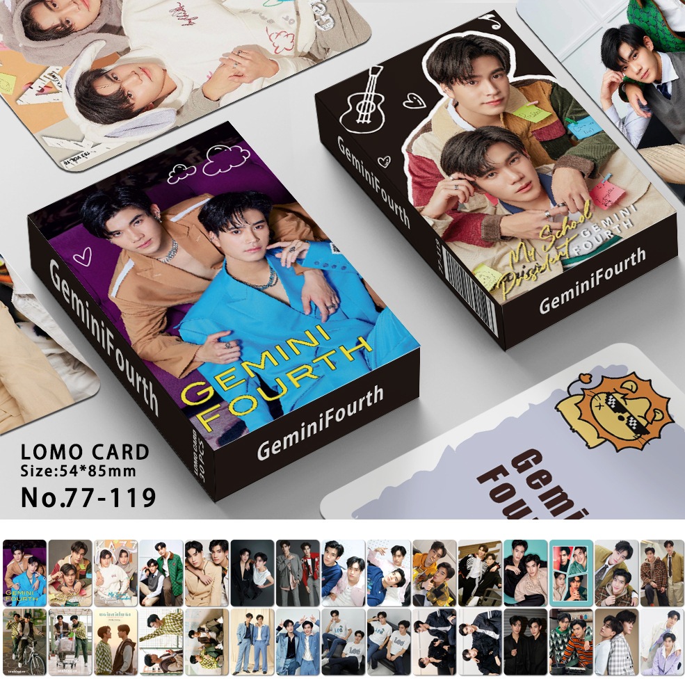 Bl GeminFouth My School President Our Skyy2 DEW YINWAR ZEENUNEW MEWGULF BRIGHTWIN INTO1 โฟโต้การ์ด โลโม่การ์ด 30 ชิ้น/กล่อง
