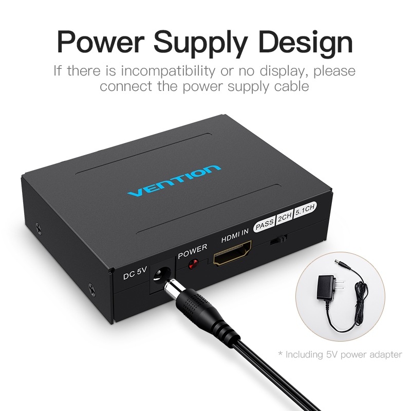 Vention HDMI Audio Extractor 4K HDMI เป ็ น HDMI Optical SPDIF RCA L/R Extractor Converter Audio Splitter