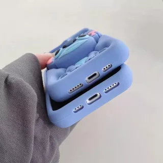IPhone 17 16 15 Pro Max 14 Plus 12 13 12 11 X XS XR 7 8 Plus 6 6S 3D ตัวการ์ตูนพร้อมขายึดขาตั้งด้ามจับเคส TPU แบบนุ่มฝาครอบ