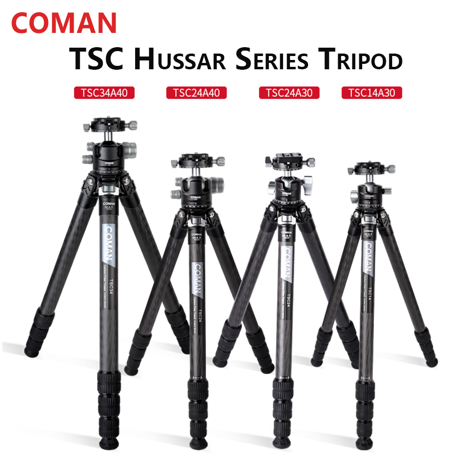 Coman TSC14A30/TSC24A30/TSC24A40/TSC34A40 ขาตั้งกล้องไม่มีคอลัมน์กลาง