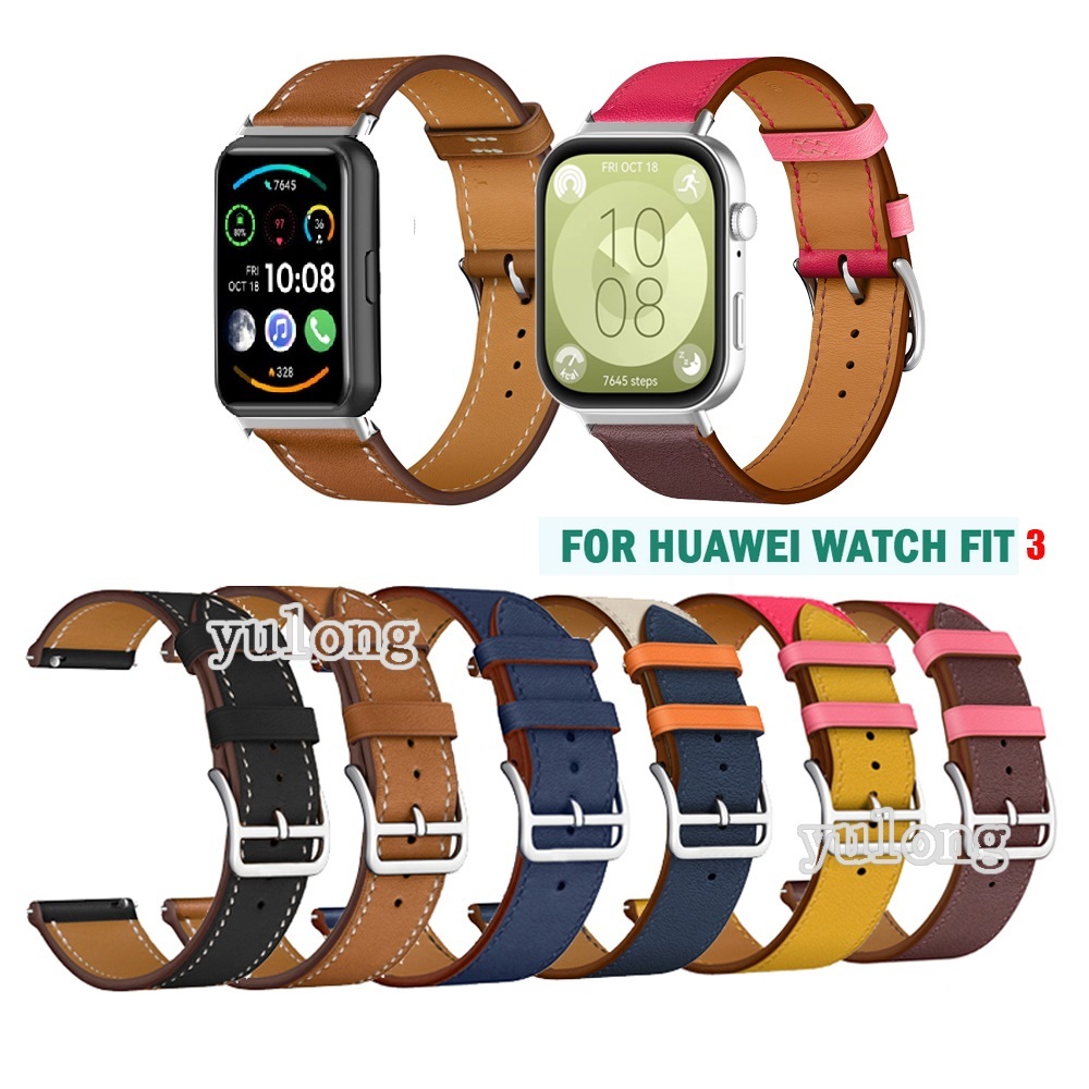 สายหนังสําหรับ Huawei Watch Fit 2 3/ Fit New /SE /Special Edition /Fit2/Fit3 Special Edition Smartwatch Band Replacement