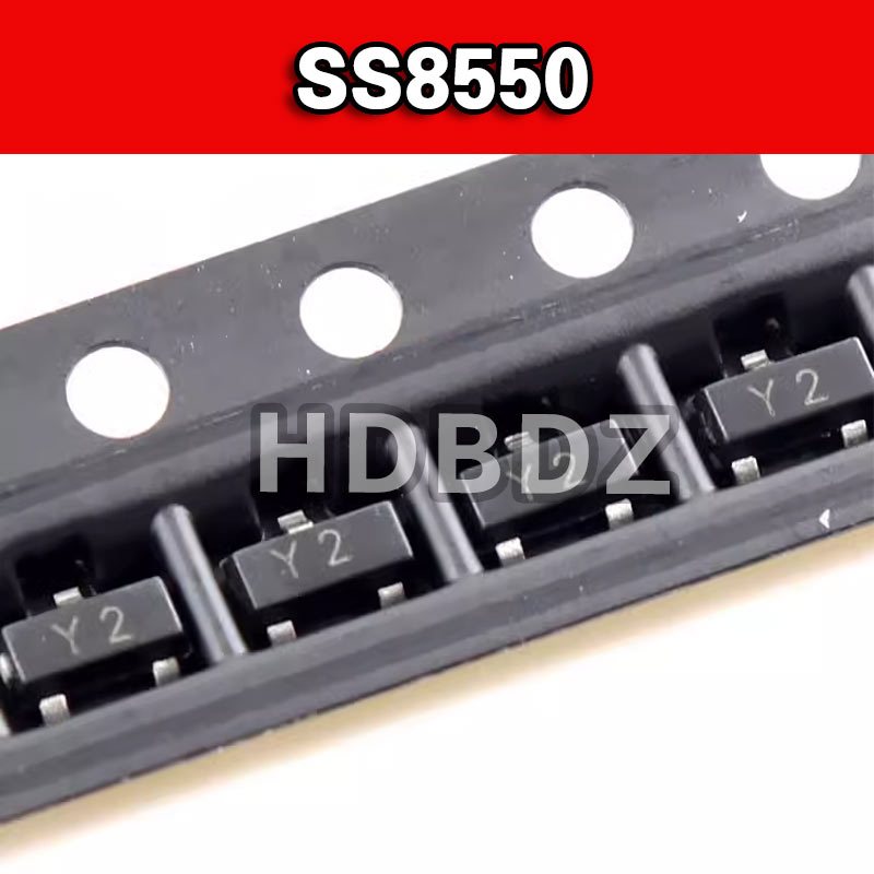 100pcs SS8550 Y2 SMD  SOT-23 ทรานซิสเตอร์ IC