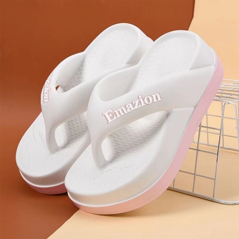 คุณภาพสูง 2024 ผู้หญิงฤดูร้อนใหม่ Flip Flop รองเท้าชายหาดหนาแต่เพียงผู้เดียว # 268