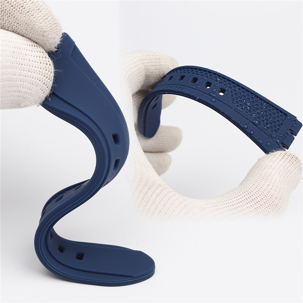 19 มม.21 มม.ซิลิโคนสําหรับ Swatch YVS423 419 413 406 400 YCS series สร้อยข้อมือนาฬิกาอุปกรณ์เสริม