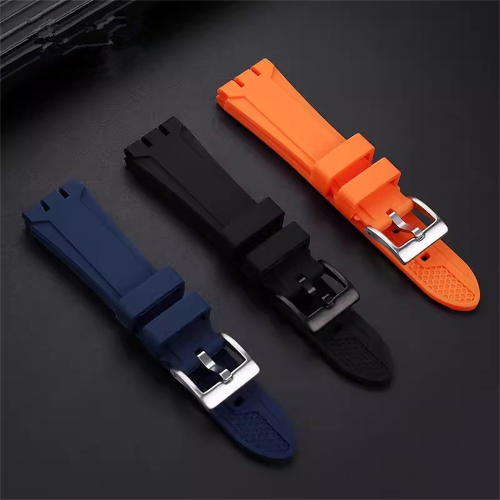 19 มม.21 มม.ซิลิโคนสําหรับ Swatch YVS423 419 413 406 400 YCS series สร้อยข้อมือนาฬิกาอุปกรณ์เสริม