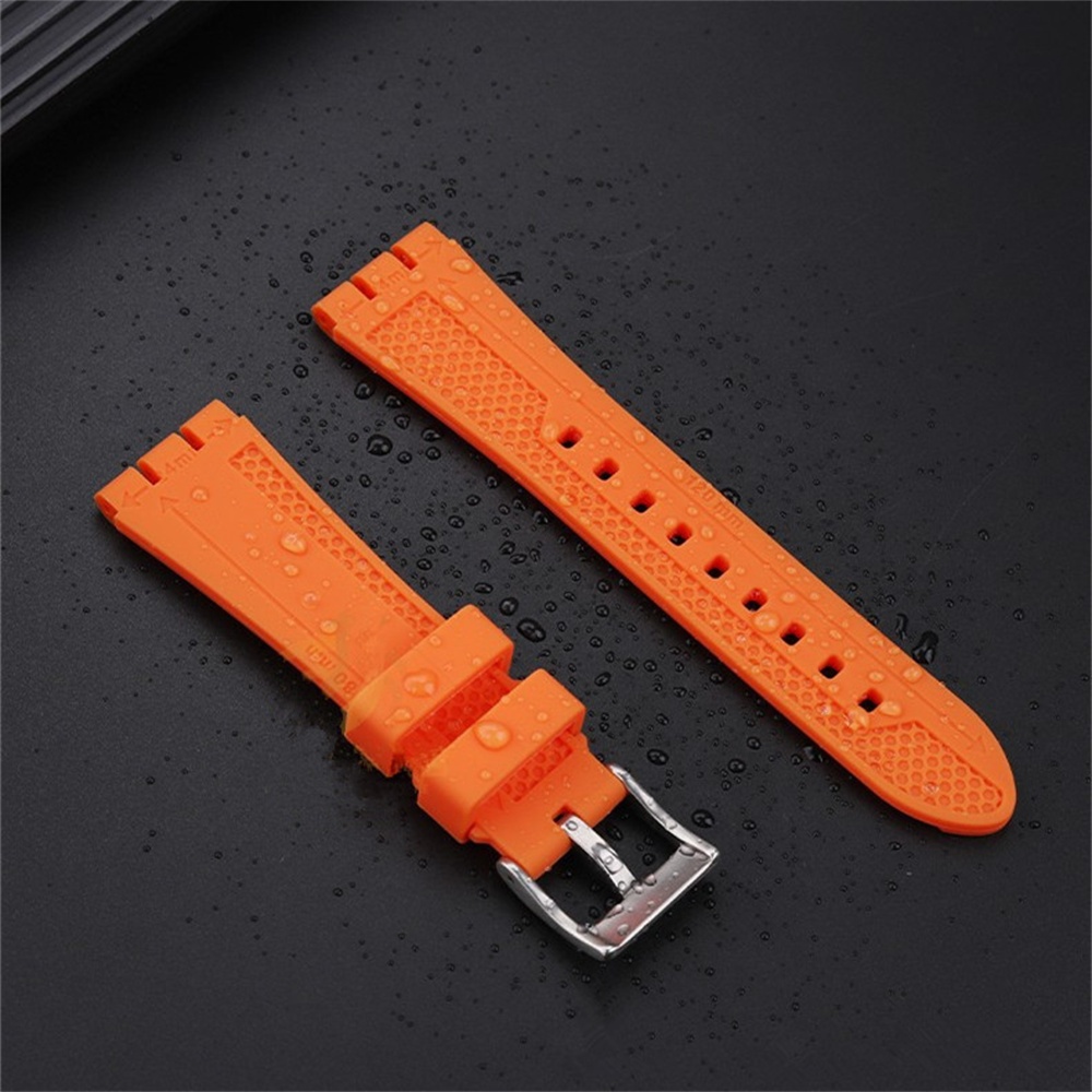 19 มม.21 มม.ซิลิโคนสําหรับ Swatch YVS423 419 413 406 400 YCS series สร้อยข้อมือนาฬิกาอุปกรณ์เสริม