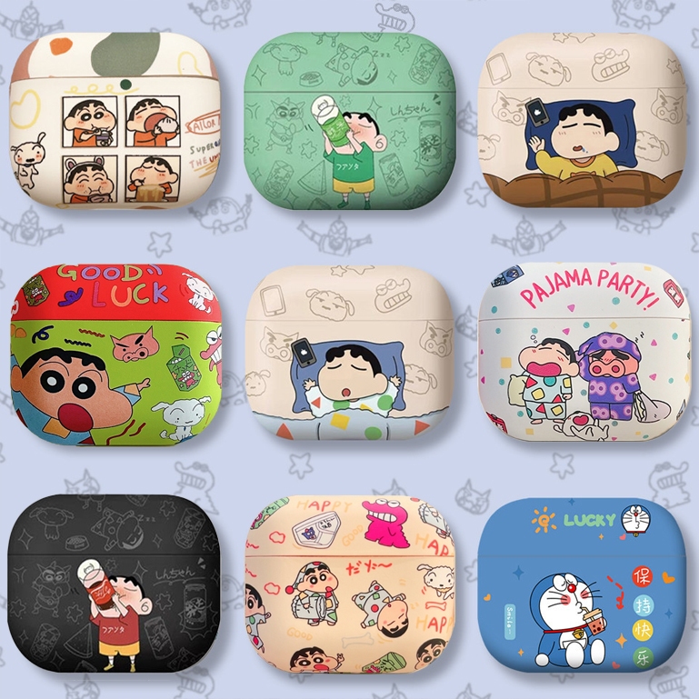 Crayon Shin-chan Collection หูฟังป้องกันกรณีสําหรับ AirPods4 กรณีน่ารักหูฟังป้องกันกรณี 2025 สไตล์ใหม่สําหรับ AirPodsPro3 หูฟังป้องกันกรณีใช้งานร่วมกับ AirPodsPro กรณี AirPods2gen