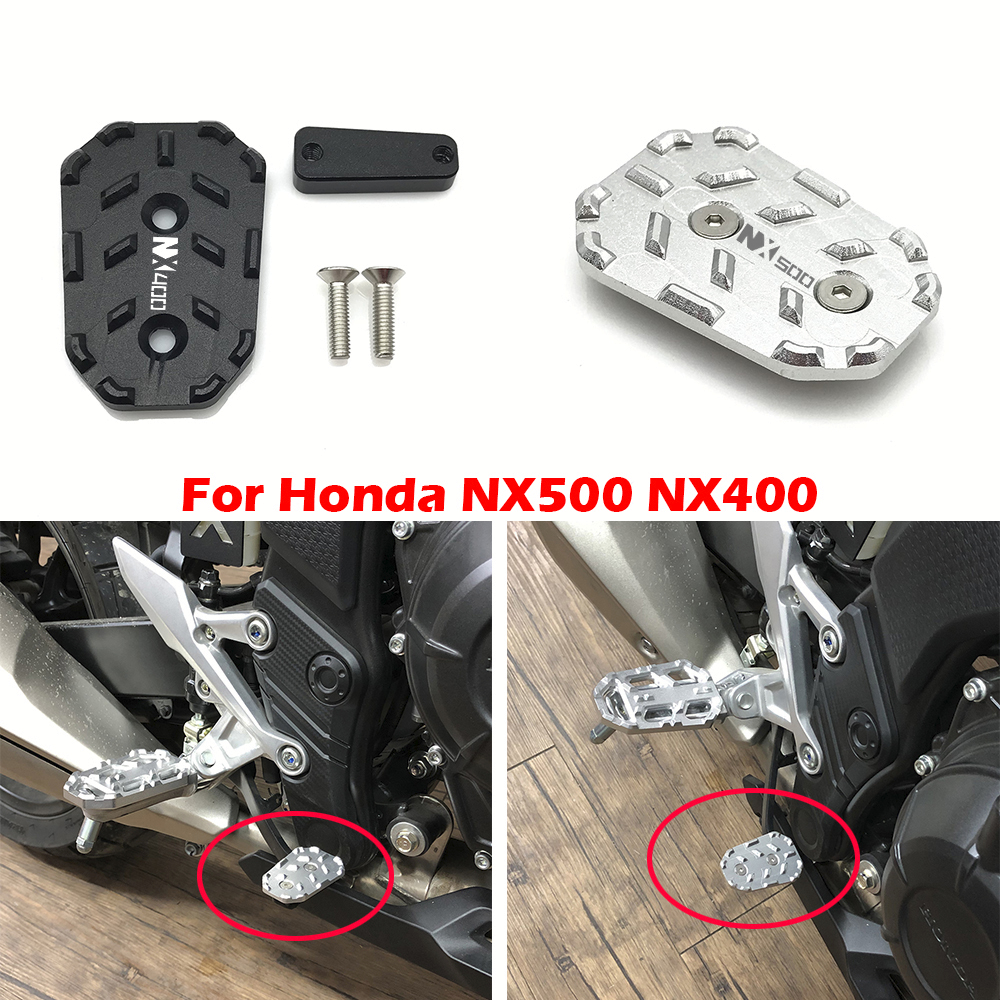 รถจักรยานยนต์ Accessorie อลูมิเนียมด้านหลังเบรคเท้าเหยียบขยาย Peg Pad Extender สําหรับ Honda NX500 NX400 NX 500 400 2023 2024 2025