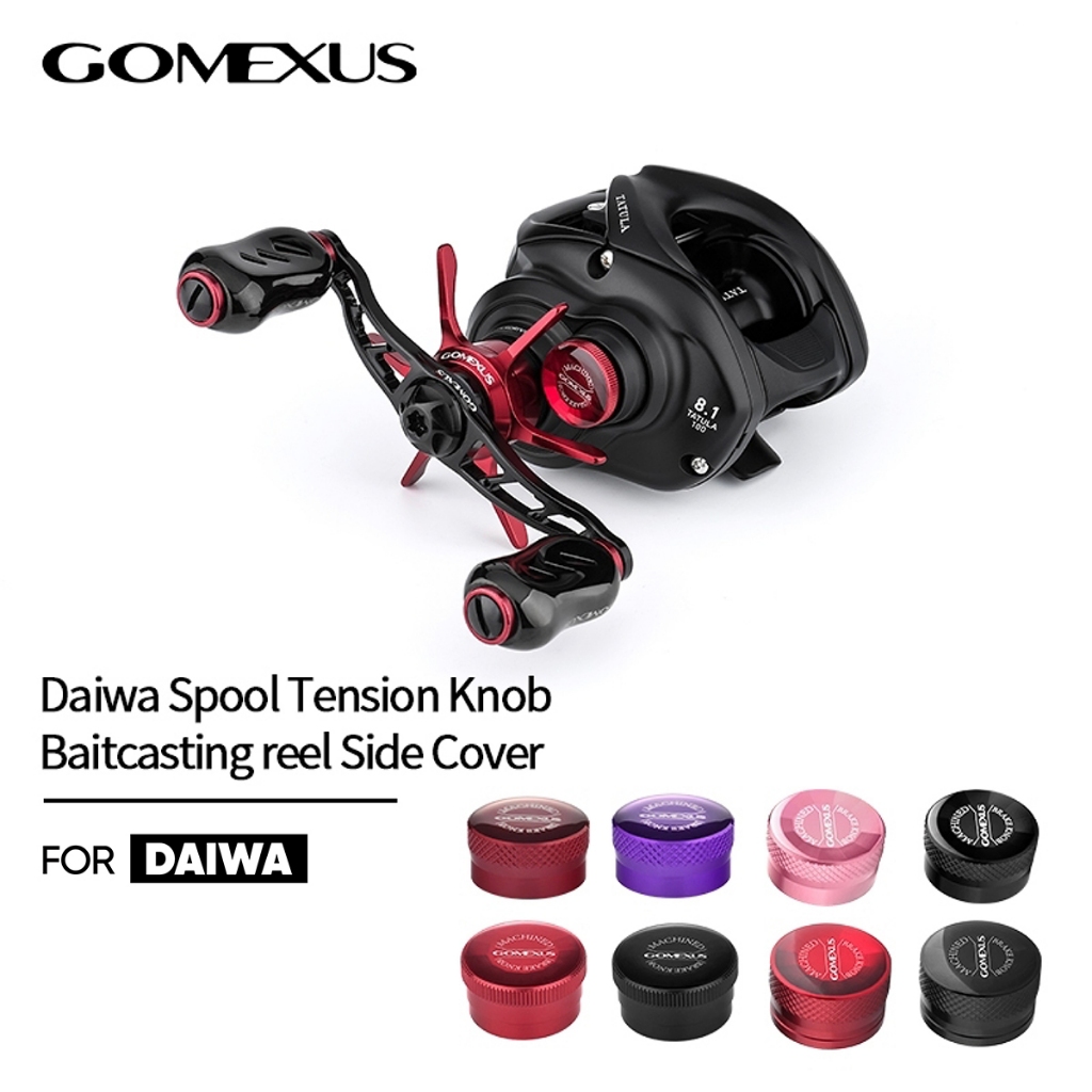 GOMEXUS ฝาครอบลูกบิดรอกตกปลา 1.7 กรัม สําหรับ Daiwa Tatula Steez zillion alphas WT