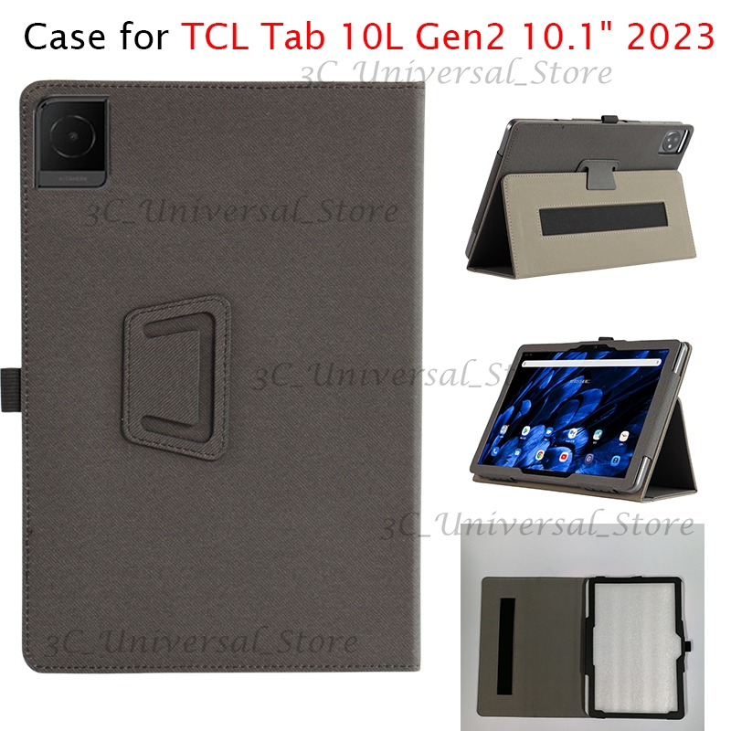 สําหรับ TCL Tab 10L Gen2 10.1 Flip Stand Cover Denim ผ้าทินเนอร์ PU หนัง Universal TCL Tab 10L Gen 2