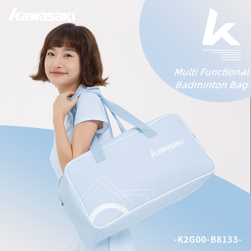 KAWASAKI กระเป๋าสะพายคาวาซากิ K2G00-B8133 กระเป๋าถือแร็กเก็ตควร Racquet กระเป๋ากีฬากระเป๋ากีฬาแบบพกพา