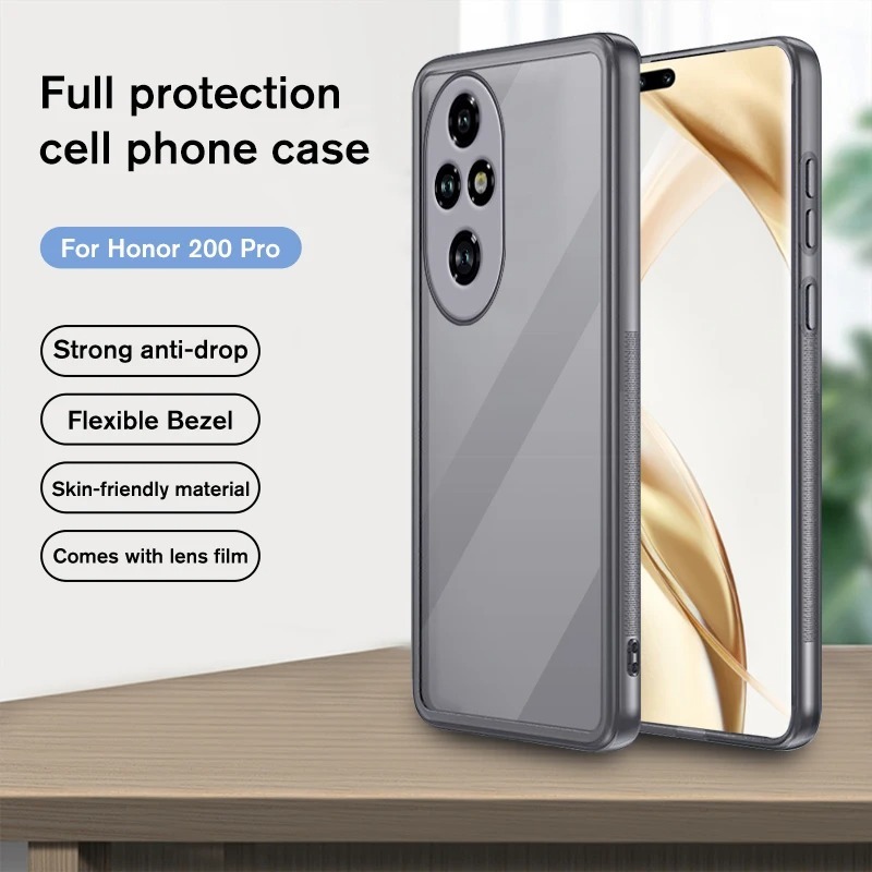 สําหรับ honor 200 Pro 2024 กรณีโปร่งใส Matte ผิวรู้สึกเคสโทรศัพท์ Honer honor 200 honor 200 Pro Soft