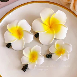 กิ๊บติดผม frangeria ยอดนิยมของเกาหลี กิ๊บติดผมข้างขอบดอกไม้ริมทะเลวันหยุด อุปกรณ์เสริมรูปถ่ายที่เข้าได้กับทุกชุด