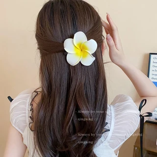กิ๊บติดผม frangeria ยอดนิยมของเกาหลี กิ๊บติดผมข้างขอบดอกไม้ริมทะเลวันหยุด อุปกรณ์เสริมรูปถ่ายที่เข้าได้กับทุกชุด