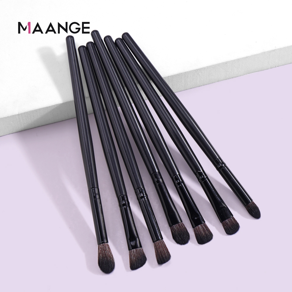 MAANGE ความต้องการ 7ชิ้นเปลือกตาอายไลเนอร์คิ้วตาแปรงแต่งหน้า