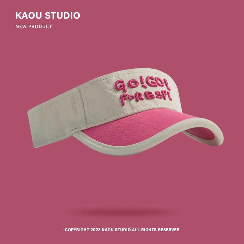 สไตล์เกาหลีสีจับคู่อาทิตย์หมวกผู้หญิงฤดูร้อนกอล์ฟวิ่งกีฬาระบายอากาศกลวงด้านบนแหลมหมวกแฟชั่นอาทิตย์หมวกอินเทรนด์ - รูปที่ 4