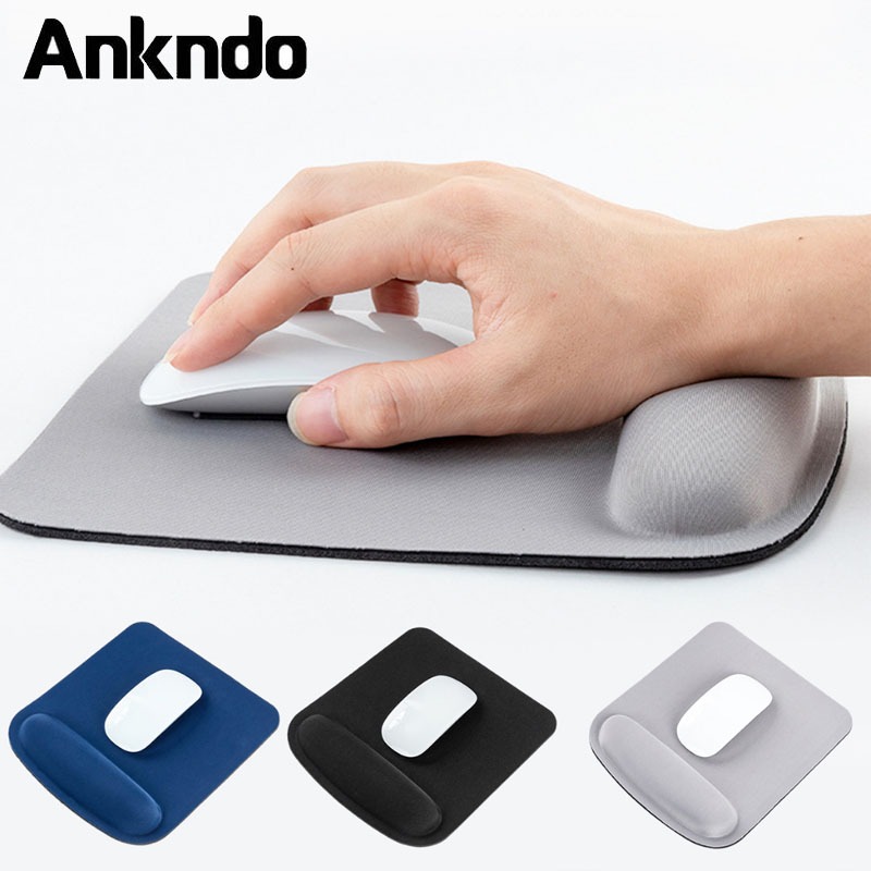 Ankndo แผ่นรองเมาส์ข้อมือ แผ่นรองเมาส์สําหรับเล่นเกม แผ่นรองเมาส์ แผ่นรองเมาส์ ที่วางข้อมือ แผ่นรองเมาส์