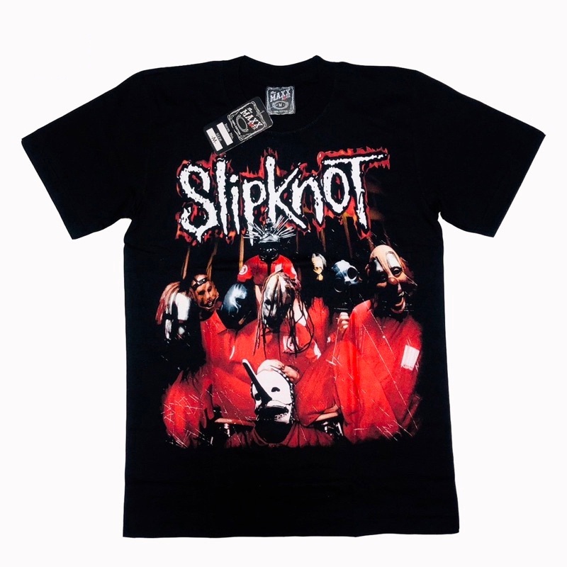💥Slipknot เสื้อวง งานลิขสิทธิ์แท้ นำเข้า-UK ป้ายปั้มคอ ของแท้S-5XL oversize shirt