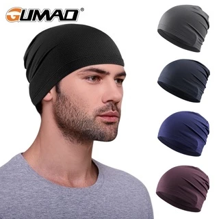 Gumao Cooling Skull หมวก Breathable กีฬากลางแจ้งวิ่ง Unisex ถักหมวกหมวกนุ่มแฟชั่น Sweat-wicking ผู้ชายผู้หญิงหมวก