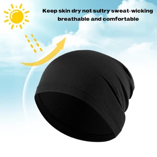 Gumao Cooling Skull หมวก Breathable กีฬากลางแจ้งวิ่ง Unisex ถักหมวกหมวกนุ่มแฟชั่น Sweat-wicking ผู้ชายผู้หญิงหมวก
