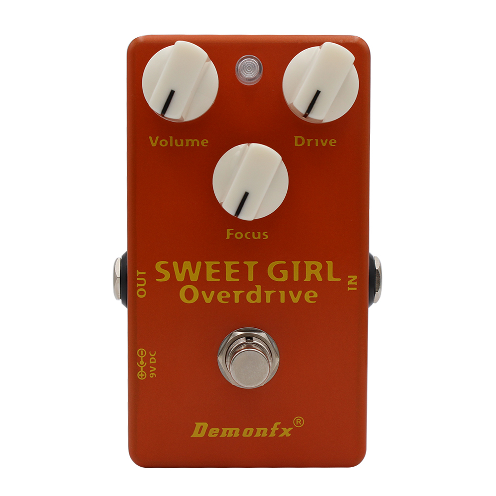 Demonfx ใหม่ SWEET GIRL ไดรฟ์กีตาร์เหยียบ Overdrive Plugins พร้อม True Bypass