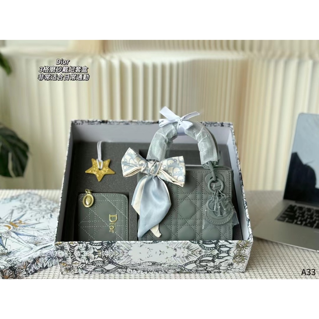 Original Order LADY MATTE Frosted Leather Case All-Match Commuter Female Bag with Silk Scarf with Wallet with Gift Box DI999999-0620