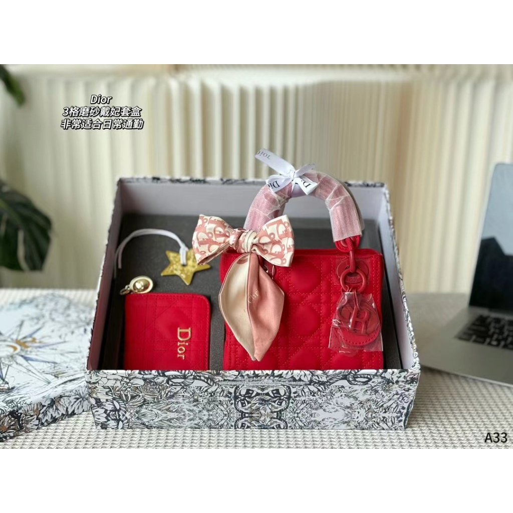 Original Order LADY MATTE Frosted Leather Case All-Match Commuter Female Bag with Silk Scarf with Wallet with Gift Box DI999999-0620