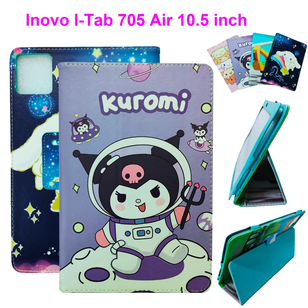 สําหรับ Inovo I-Tab 705 Air 10.5 นิ้วแท็บเล็ตพีซี 10.5" Universal Case แฟชั่นทาสีน่ารักการ์ตูนรูปแบบ Flip Stand Cover หนังป้องกันกรณี