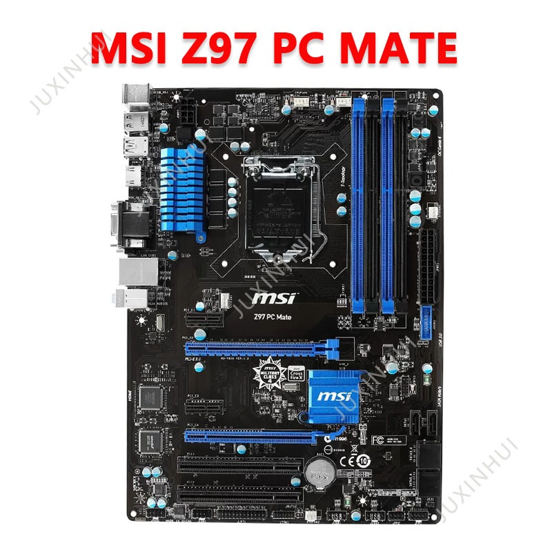 ⚡️ MSI Z97 PC MATE เมนบอร์ดเดสก์ท็อป Z97 GAMING3 DDR3 LGA 1150 32GB USB3.0 Z97 Z97 GAMING 3 ใช้