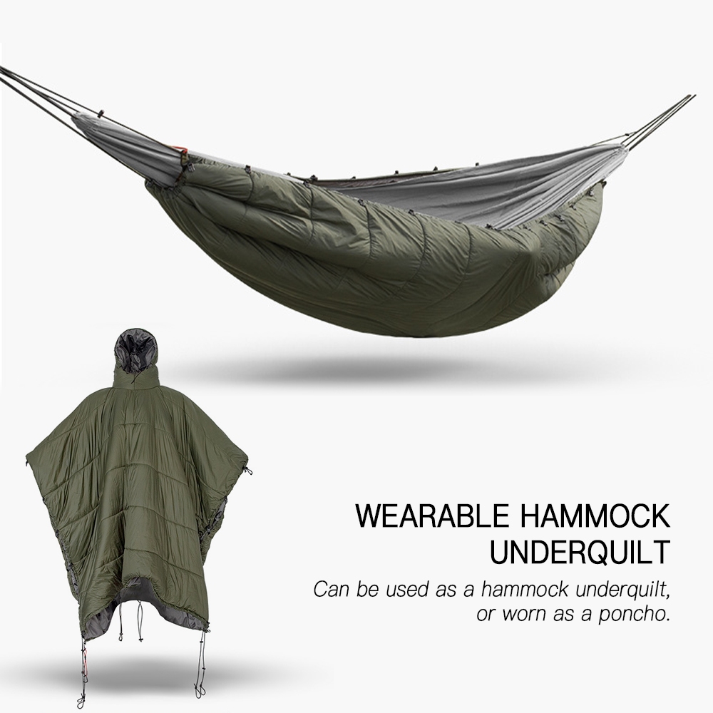 [ใหม่] เปลญวน Underquilt ภายใต้ผ้าห่มสําหรับตั้งแคมป์เดินป่าแบกเป้เดินทาง Backyard Patio