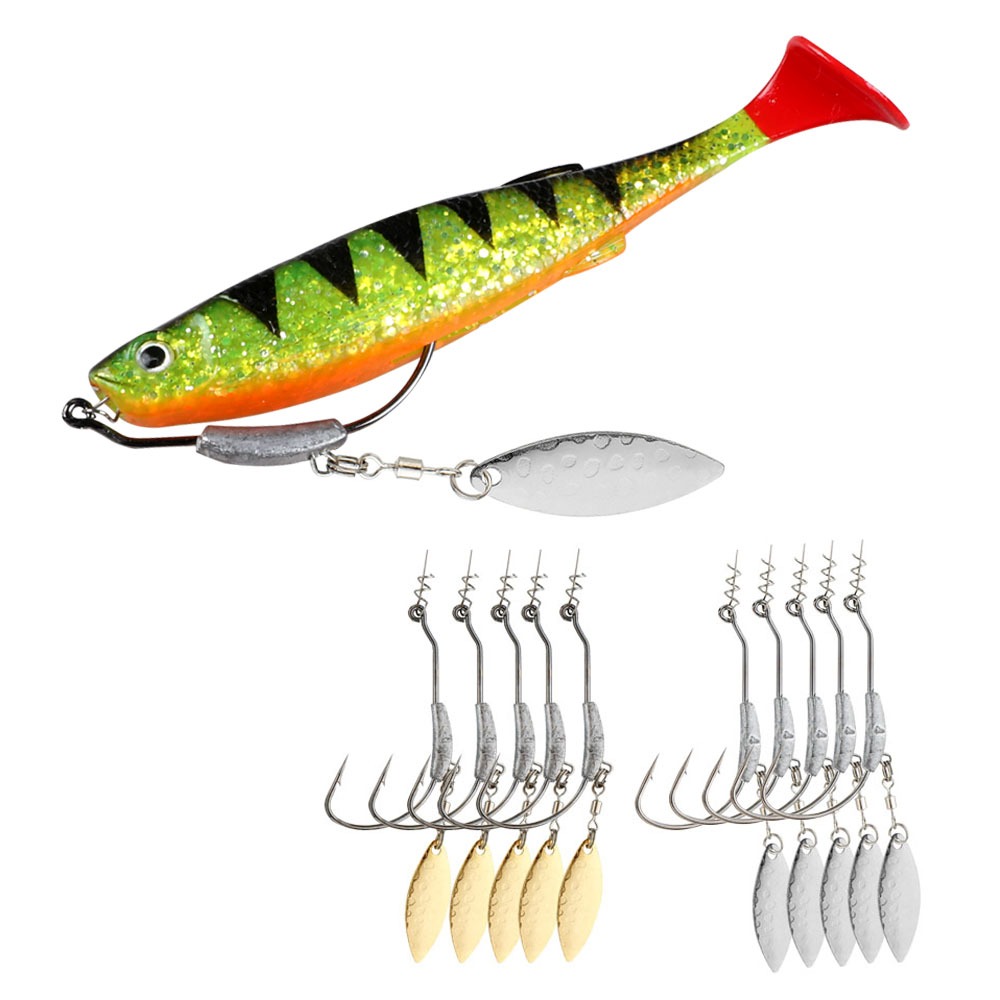 5 ชิ้น/pkt Jig head Hook ตะกั่ว 2g 3g 4g 5g 7g 9g Hooks Spinner น้ําหนัก Swimbait น้ําจืดน้ําเค็ม Softbait Hook