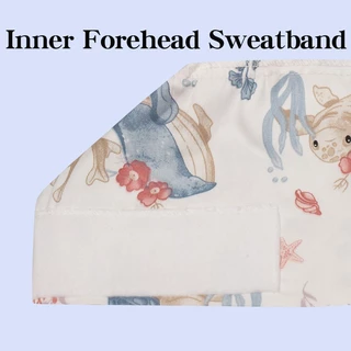 Unisex หมวกขัดสําหรับผมยาวทนทานผ่าตัดหมวกสบายทางการแพทย์คลินิกผ้าฝ้าย Breathable นุ่มเพื่อสุขภาพ Veterinary Pediatric Dentist หมวก