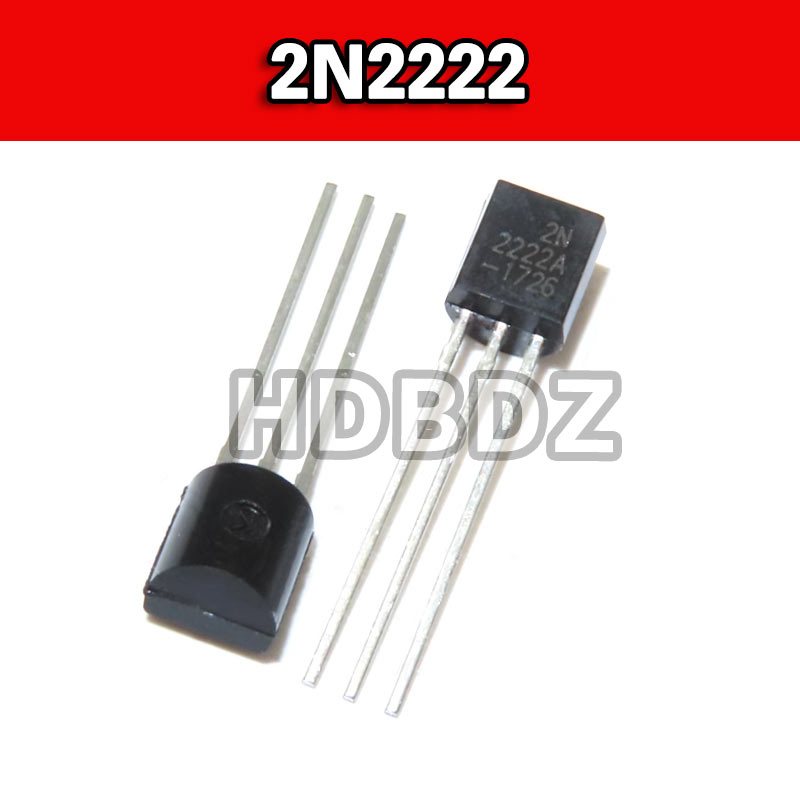 100pcs 2N2222 TO-92 0.6A/30V NPN ทรานซิสเตอร์พลังงาน Triode IC