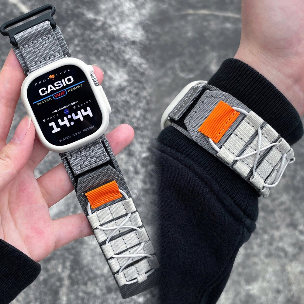 ยุทธวิธีไนลอนทอทนทานสําหรับ Huawei นาฬิกา Fit 5 Pro Fit 4 สายนาฬิกากีฬากลางแจ้งทหารองค์ประกอบสายไนลอนสําหรับ Huawei Fit5 Fit4 Fit3 Velcro ทอสายรัดข้อมืออุปกรณ์เสริม
