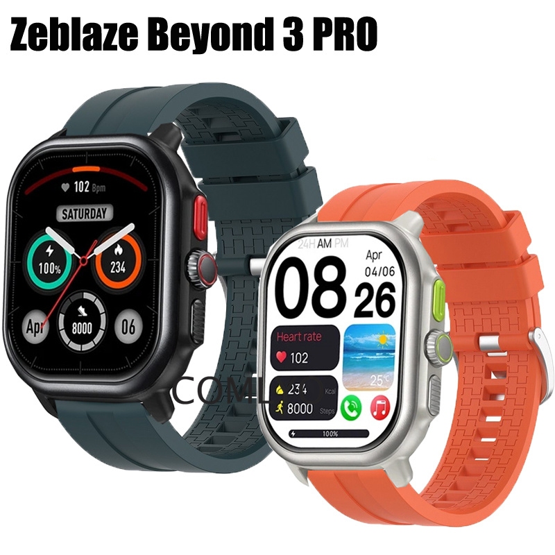 สําหรับ Zeblaze Beyond 3 PRO สายซิลิโคนนุ่มกีฬา Smart Watch Watch Watchband ผู้หญิงผู้ชาย